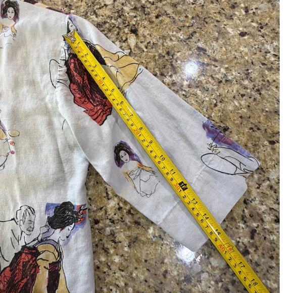 Rare VTG Breeze by Dorothy Schoelen Art-to-Wear Kimono Geisha Jacket SZ Small - Picture 14 of 15